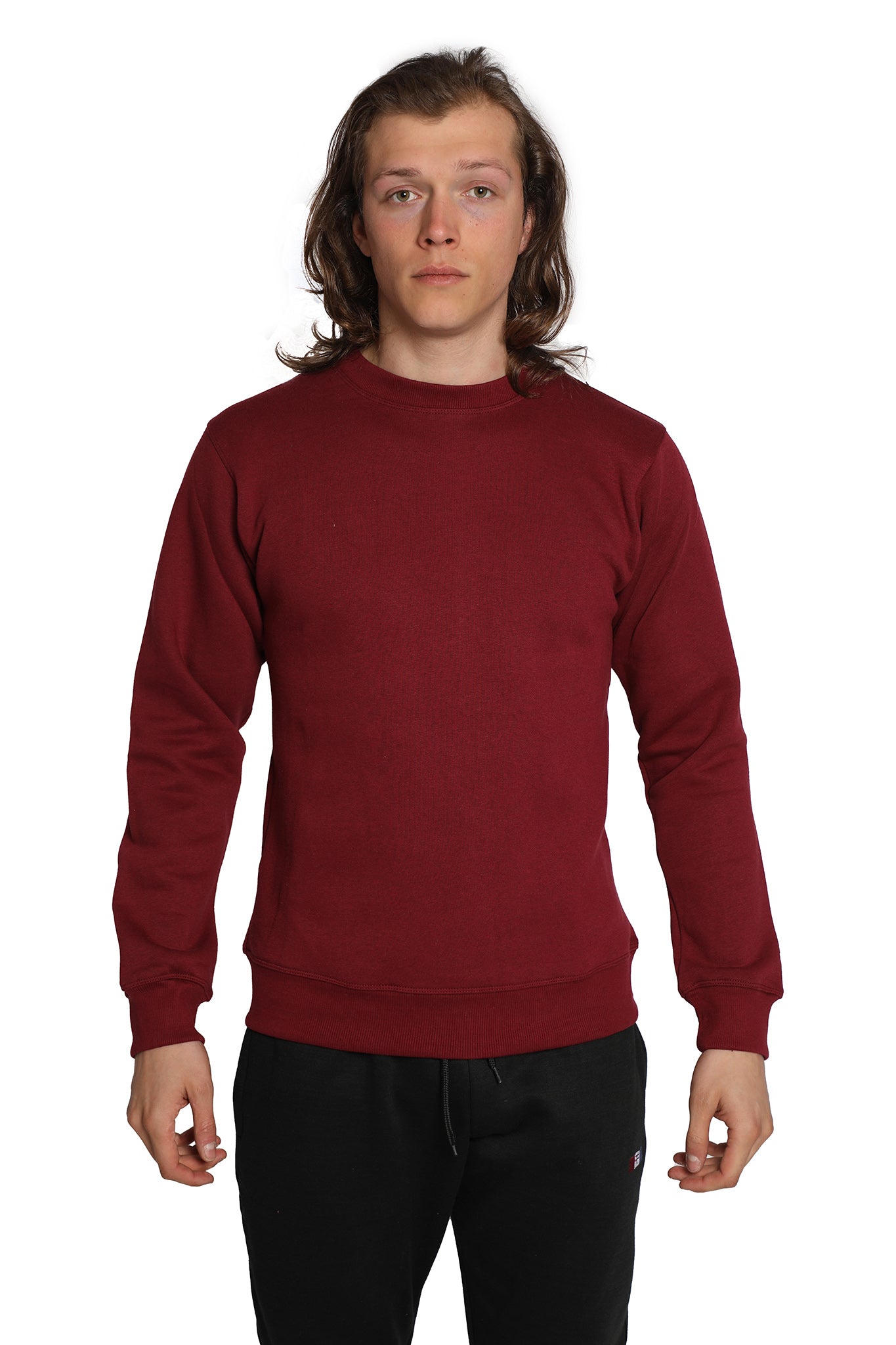Essential crew neck SweatShirt - Burgundy
