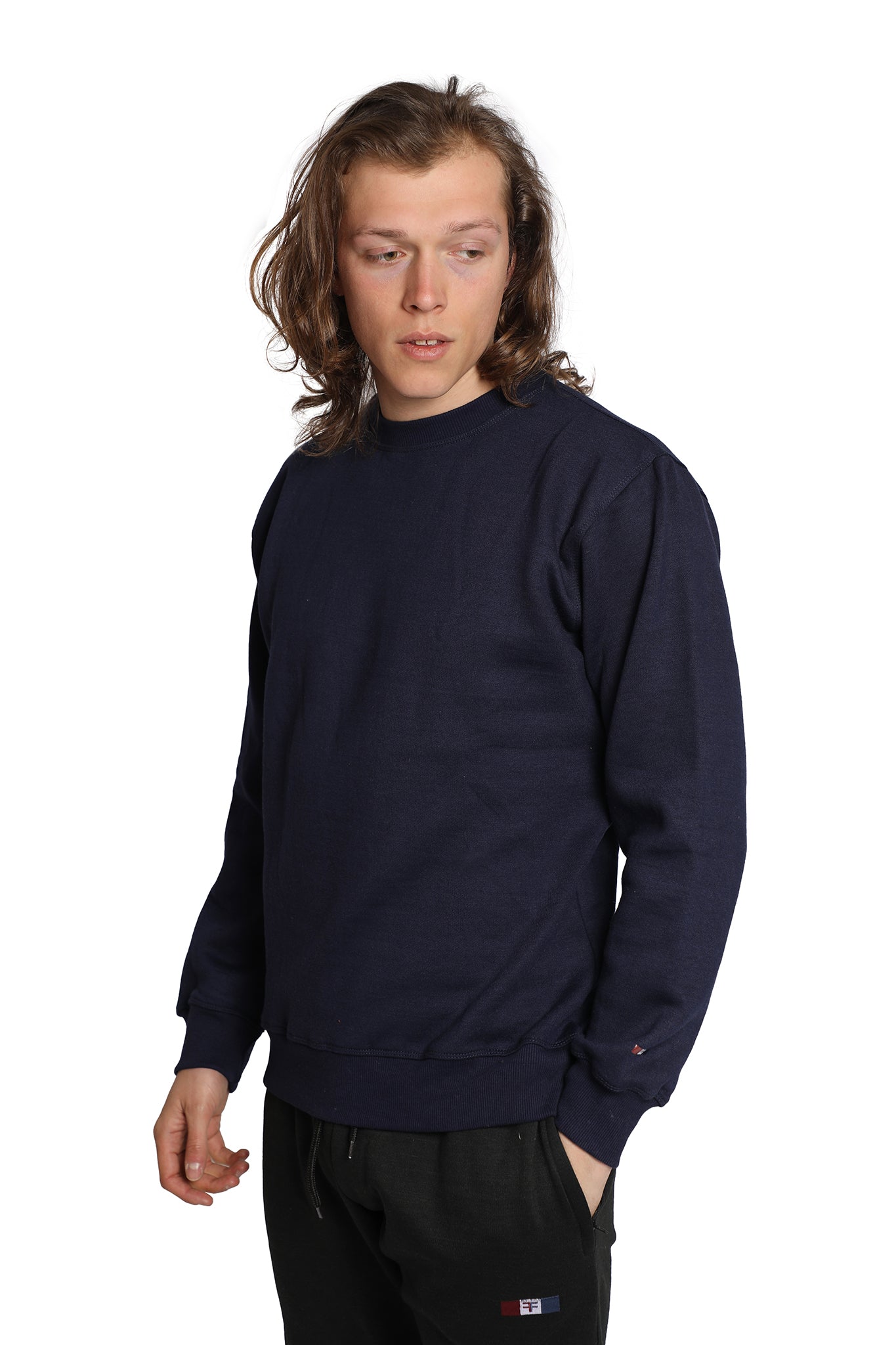 Essential crew neck SweatShirt - Navy Blue