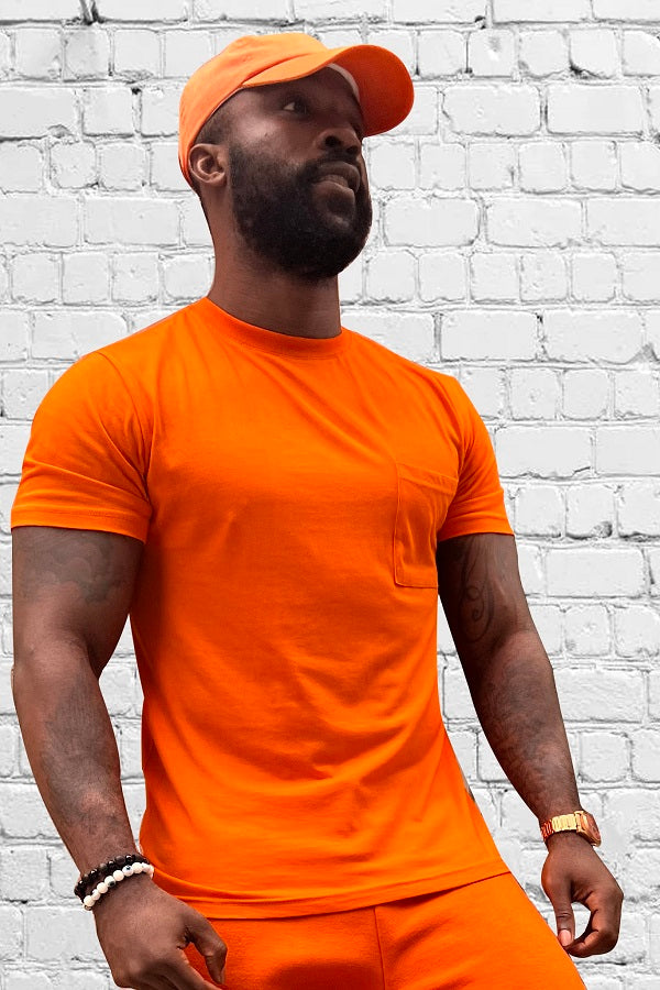 Basic slim fit t-shirt with chest pocket