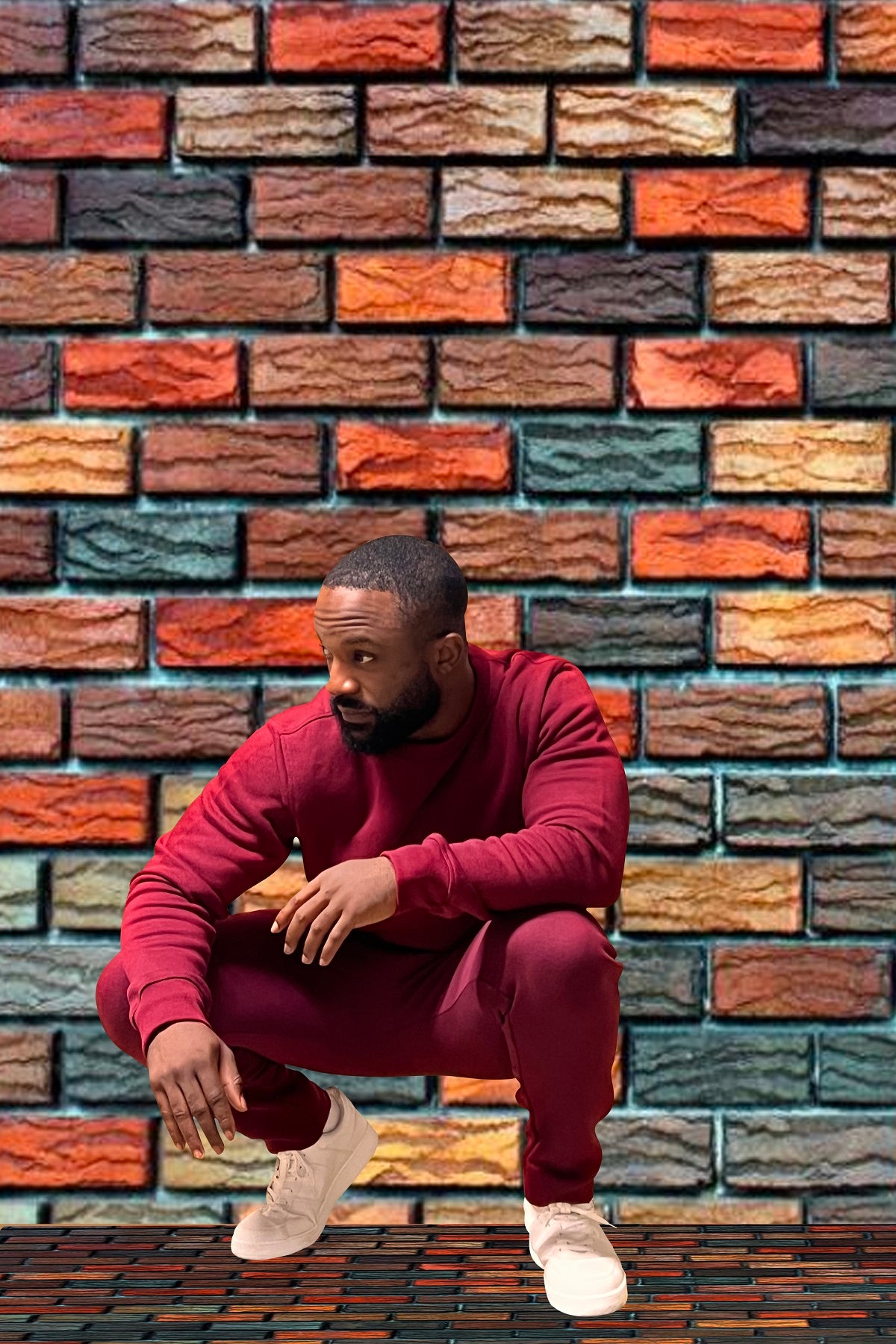 Essential crew neck SweatShirt - Burgundy