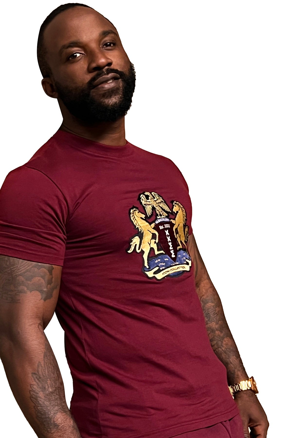 Icon T Shirt - Burgundy