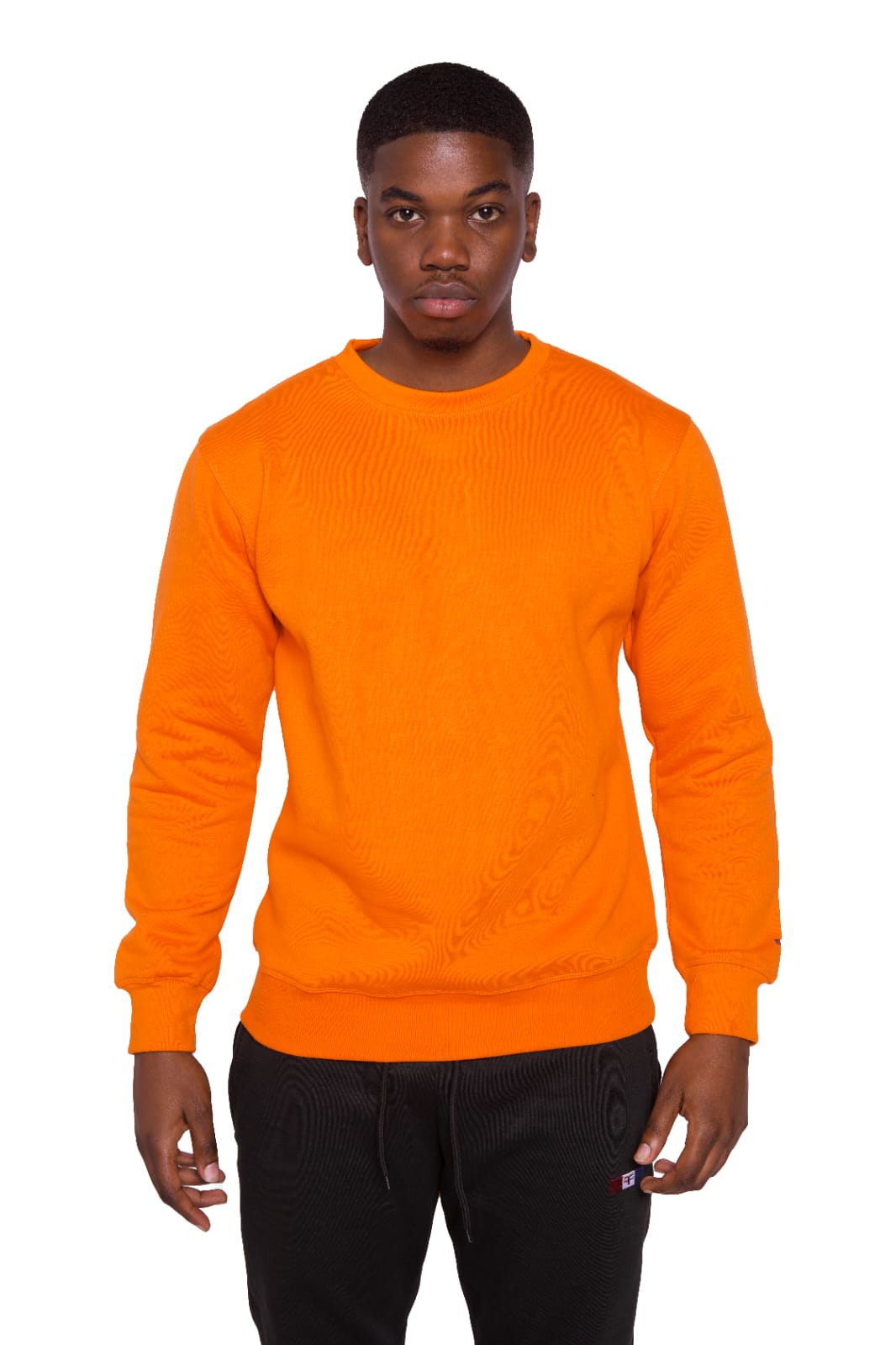 Essential crew neck Sweatshirt- Orange