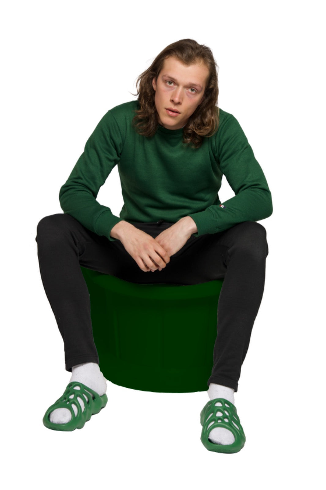 Essential crew neck SweatShirt - Green