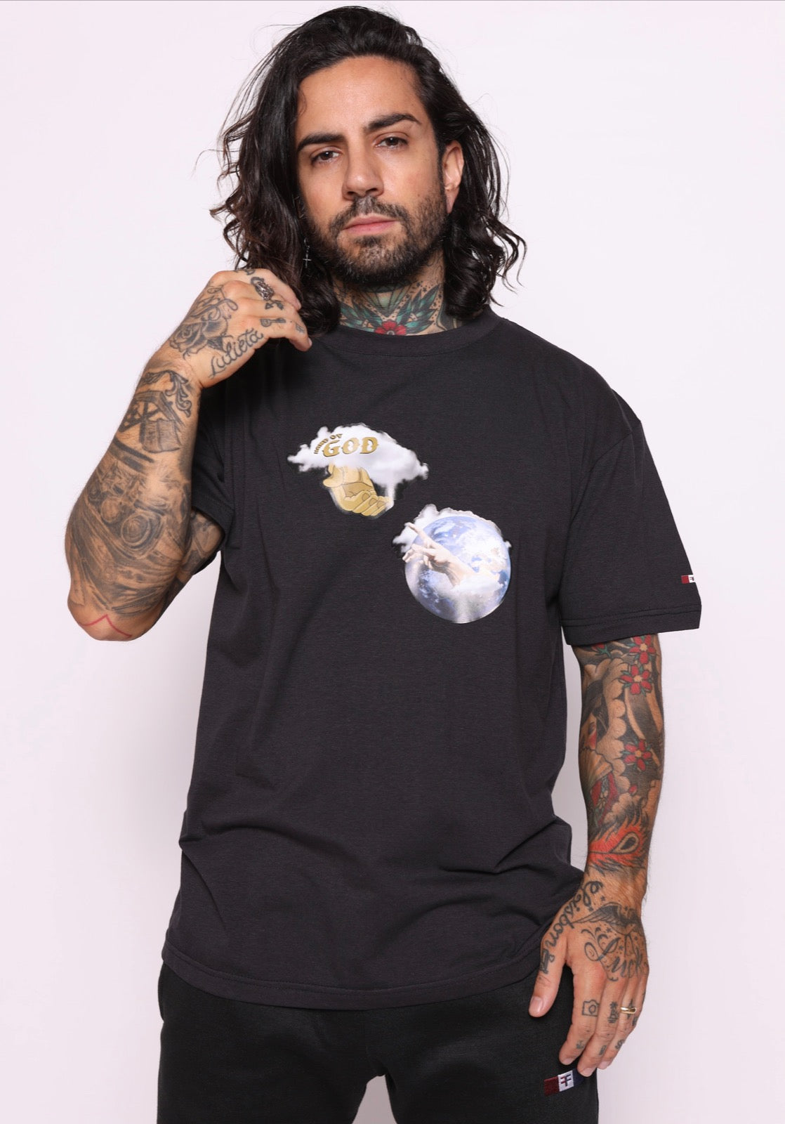 Hand of God T Shirt - Black
