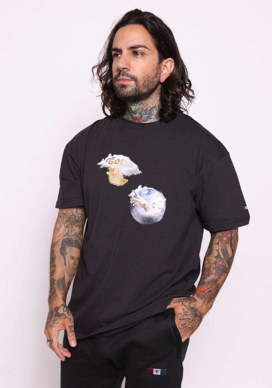 Hand of God T Shirt - Black