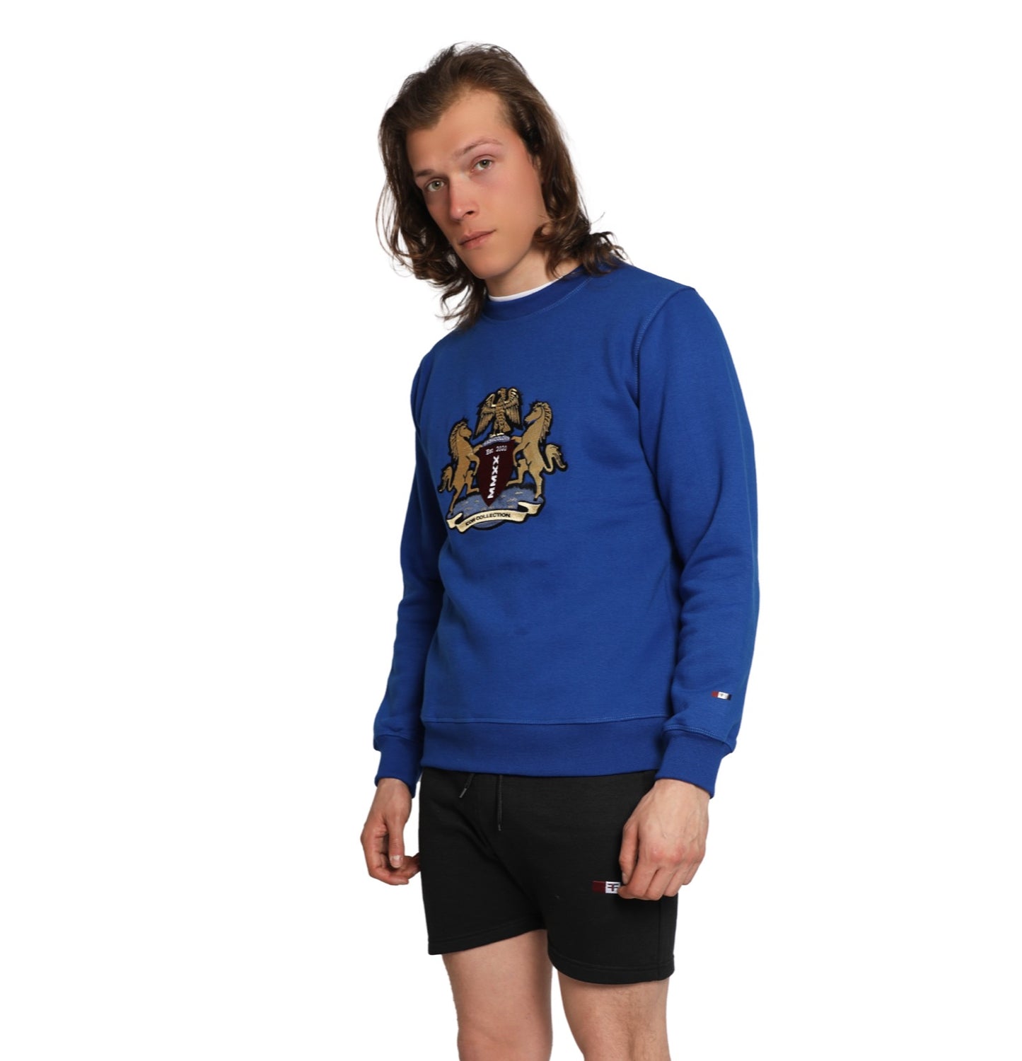 Crew neck SweatShirt - Electric Blue