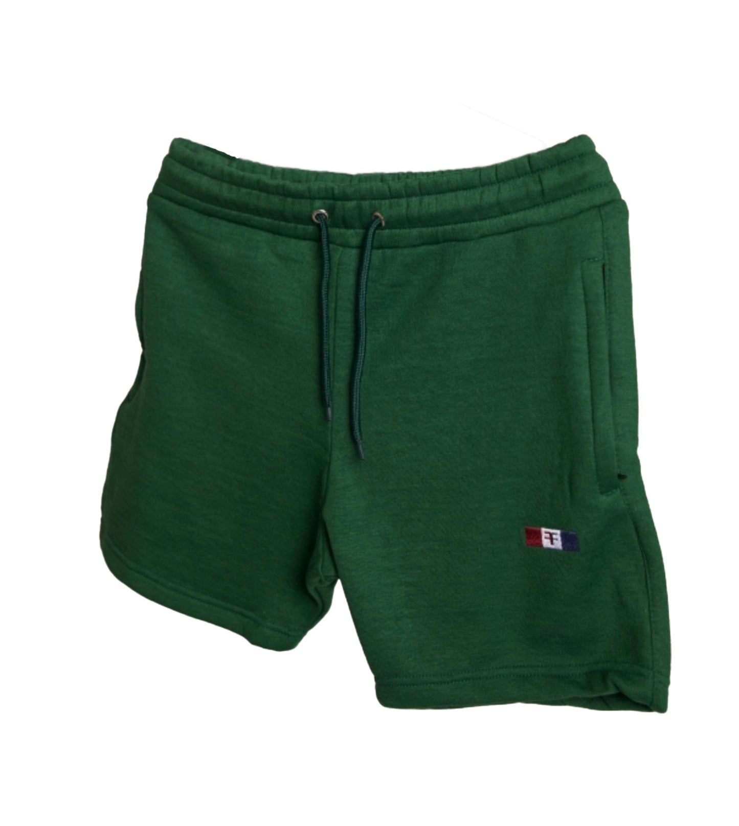 tapered fit zipper short - Green