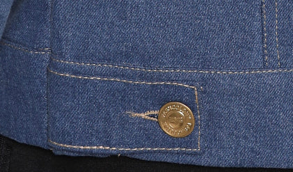 Oversized Denim Jacket with golden buttons