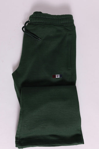 Flare Unisex Trousers with zipper pocket - green